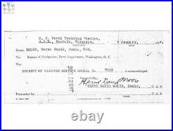 Killed In Service Named Navy Good Conduct Yangtze Medal Group Bm2 Herve D. Moore