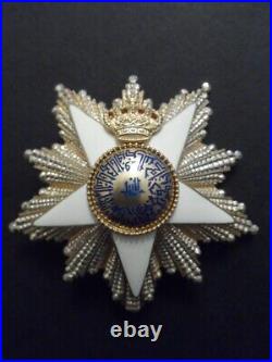 Kingdom Egypt Golden Order of Nile Grand Cross Badge Breast Star King Fuad 1922s