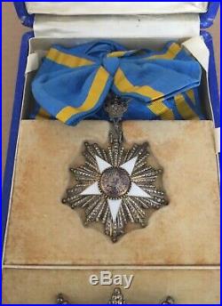 Kingdom Egypt Sudan Order of Nile Grand Cross Sash Badge Breast Star King Fuad