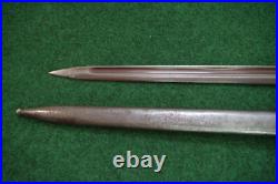 Kingdom Of Yugoslavia Bayonet M 1924 With Original Scabbard Matching Numbers