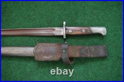 Kingdom Of Yugoslavia Bayonet M 1924 With Original Scabbard Matching Numbers