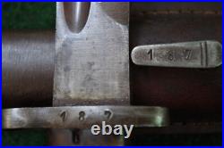 Kingdom Of Yugoslavia Bayonet M 1924 With Original Scabbard Matching Numbers