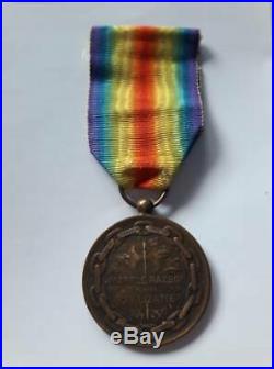 Kingdom Romania Victory Medal Kristesko WW1 Interallied Official Original Order
