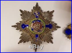 Kingdom of Romania. Order Star of Romania, set of 2 pieces