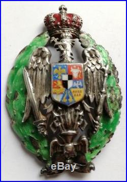 Kingdom of Romania RARE Military Academy Badge Administrative Officers, order