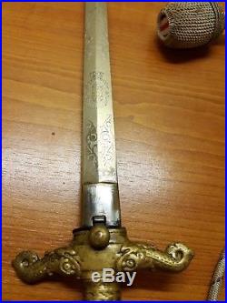 Kingdom of Yugoslavia High Officer Navy Dagger Rare Item of Kingdom History