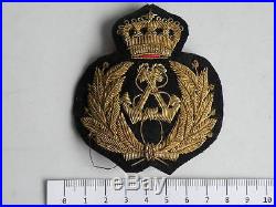 Kingdom of Yugoslavia Navy, River Flotilla Officer Bullion 1936/1941 cap badge