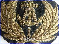 Kingdom of Yugoslavia Navy cap badge Alexsander I. Karageorgevic 1931