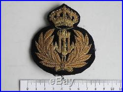 Kingdom of Yugoslavia Navy cap badge King Peter II 1936