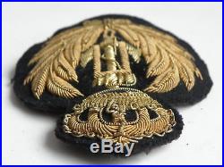 Kingdom of Yugoslavia Navy cap badge King Peter II 1936