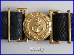 Kingdom of Yugoslavia, Officer's belt, Navy with hangers for suspending a dagger