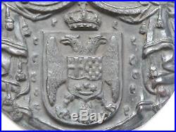 Kingdom of Yugoslavia, Serbia, Official Coat of Arms with Baldahin Bronze