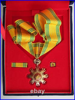 Korea Republic Order Of Merit Commander Neck Badge. Silver. Boxed. Rr
