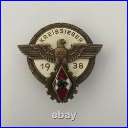 Kreissieger 1938 Hitler Youth Badge/Medal WW2 Known History