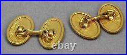 Krementz US Naval Academy USNA Trident Cuff Links U. S. Navy Cufflinks Gold-Tone