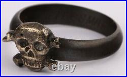 Kriegsmarine U-boat ww2 GERMAN Ring WWII Silver Skull Bones NAVY Marine SPECIAL