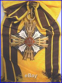 LITHUANIA ORDER OF GEDIMINAS, GRAND CROSS, 1st class, Type I, silver, very rare