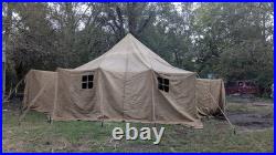 Large Russian made canvas world war two military tent surplus