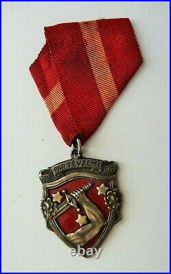 Latvia Military First Independence Medal With Certificate 1918
