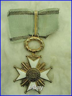 Latvia Order Of The 3 Stars Commander Neck Badge. Rare! Vf+