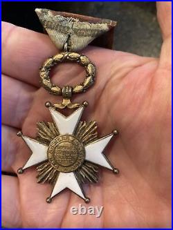 Latvian Order of the 3 stars (1924-1940) Latvia Medal Enamel Hallmarked