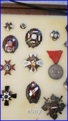 Latvian Regimental Badges Latvia Collection Of 31 Medals Latvija Orders Awards
