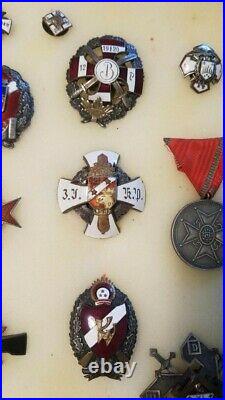 Latvian Regimental Badges Latvia Collection Of 31 Medals Latvija Orders Awards