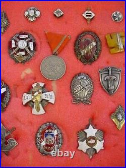 Latvian Regimental Badges Latvia Collection Of 32 Medals Latvija Orders Awards