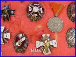 Latvian Regimental Badges Latvia Collection Of 32 Medals Latvija Orders Awards