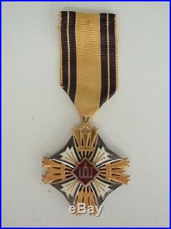 Lithuania Order Of The Gedimus 5th Class. Type 1, Enamel Both Sides. Rare! Ef