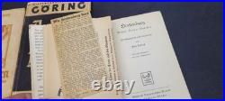 Lot of 1930's Nazi Germany Books, Hermann Goring Hindenburg Daten NSDAP