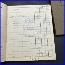Lot of 2 NAMED Pilot's Book Log Air Service U. S. Army USAAS INTERWAR 1930s