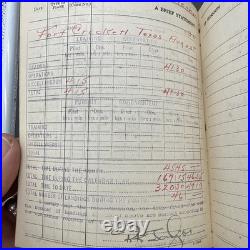 Lot of 2 NAMED Pilot's Book Log Air Service U. S. Army USAAS INTERWAR 1930s