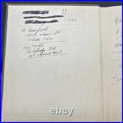 Lot of 2 NAMED Pilot's Book Log Air Service U. S. Army USAAS INTERWAR 1930s