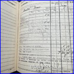 Lot of 2 NAMED Pilot's Book Log Air Service U. S. Army USAAS INTERWAR 1930s