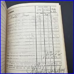 Lot of 2 NAMED Pilot's Book Log Air Service U. S. Army USAAS INTERWAR 1930s