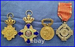 Lot of 4 WW1 Kingdom of Romania Military Medals