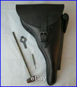 Luger Navy Holster 1920's Conversion to Police Belt Loop instead of straps