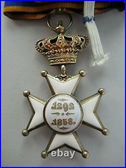 Luxembourg Order Of Merit G. O. Set. Cased. Some Enamel Chips. Very Rare