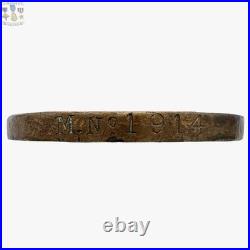 M. N? 1914 U. S. Navy 2nd Nicaraguan Campaign Medal 1926-30 Numbered Split Brooch