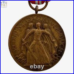 M. N? 1914 U. S. Navy 2nd Nicaraguan Campaign Medal 1926-30 Numbered Split Brooch