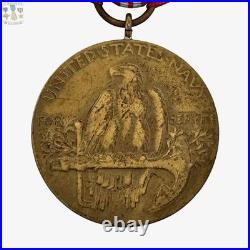 M. N? 9437 U. S. Navy 2nd Nicaraguan Campaign Medal 1926-30 Numbered Split Brooch