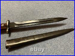 MATCHING NUMBERS Yugoslavian 20 Long Masuer Bayonet with Scabbard. READ LISTING