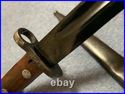 MATCHING NUMBERS Yugoslavian 20 Long Masuer Bayonet with Scabbard. READ LISTING