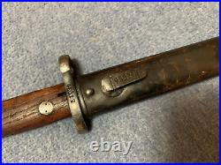 MATCHING NUMBERS Yugoslavian 20 Long Masuer Bayonet with Scabbard. READ LISTING