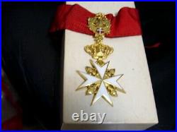 MEDAL of THE Sovereign Military ORDER of ST JOHN / KNIGHTS OF MALTA neck piece