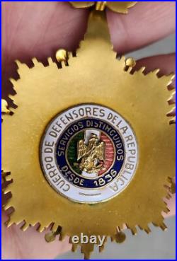 MEXICO Order Defenders Cross of the Republic General Ignacio Comonfort 1920's