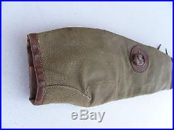 MP34 STEYR SOLOTHURN Rare Leather & Canvas Soft Cover Case Original FREE ShipN48
