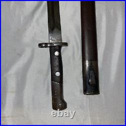 Mauser Yugo 20 Long Bayonet with Scabbard