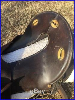 Mcclellan saddle 12 inches seat probably 1904 original, stamped US stirrups